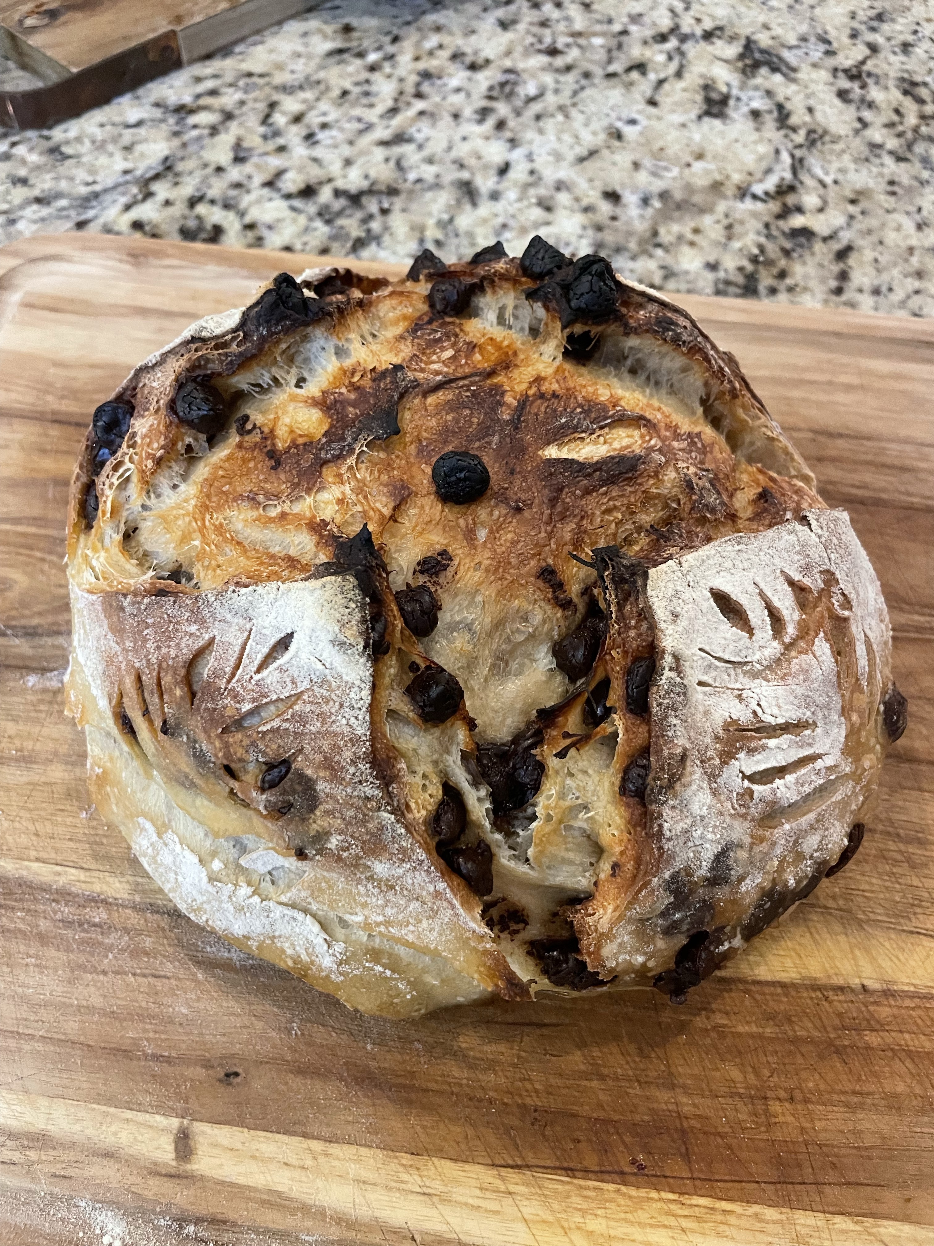 Chocolate Chip Sourdough Loaf