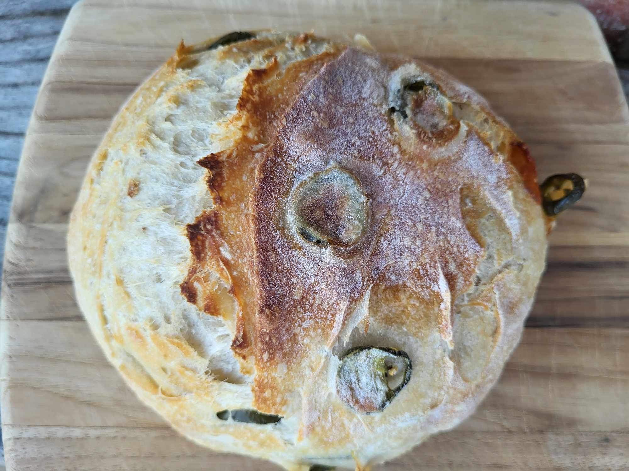 Jalapeño Cheddar Sourdough Loaf