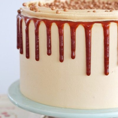 Dark Chocolate Salted Caramel Cake