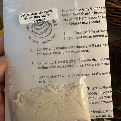 Organic GF Sourdough Starter Dehydrated