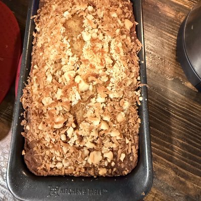 Sourdough Hawaiian Banana Macadamia Nut Bread 