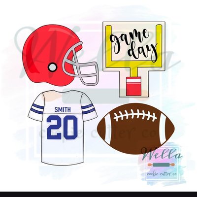 Game Day Cookie Set Royal Icing 