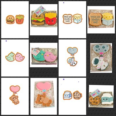 Holiday Themed Decorated Sugar Cookies