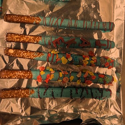 Chocolate Dip, Pretzel Rods