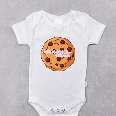 Hey Cookie! Cookie Onesie (White)
