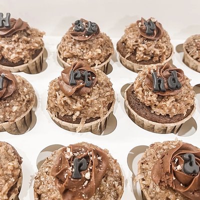 German Chocolate Cupcakes