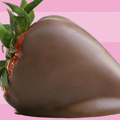1 Dozen - Plain Chocolate Covered Strawberries NO DRIZZLE
