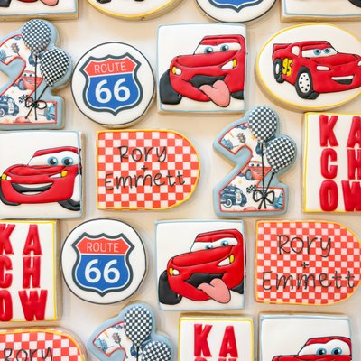 Hand Piped Character Cookies 