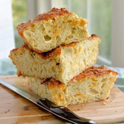 Cheesy Garlic Focaccia