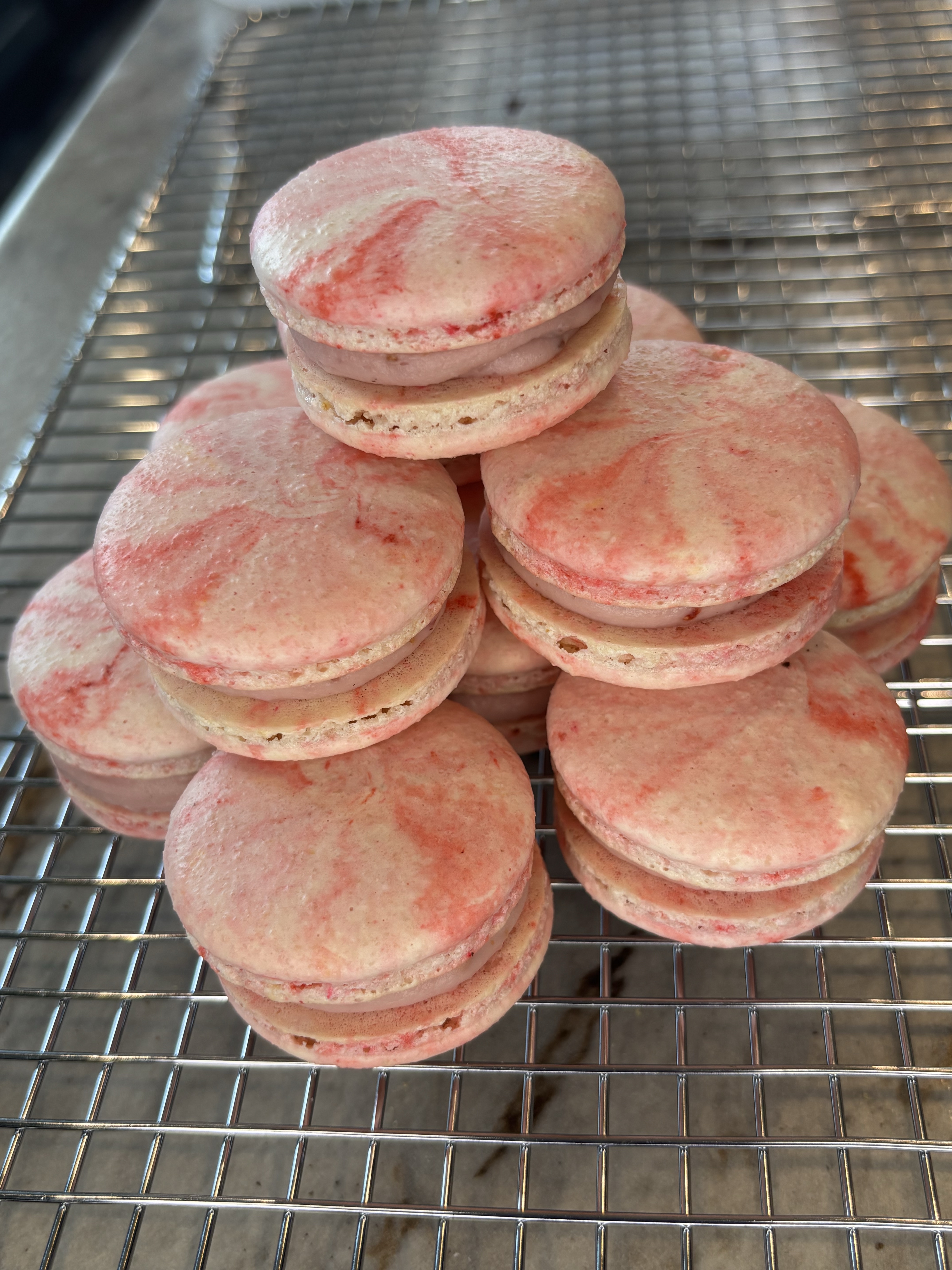 Strawberry Cheesecake Macarons