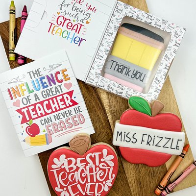 Teacher Cookie Greeting Card