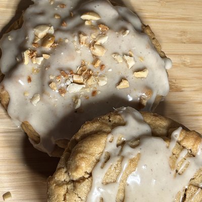 Maple Glazed Peanut Butter Cookie