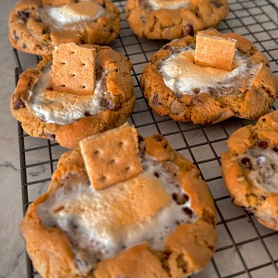 S’more Stuffed Cookies