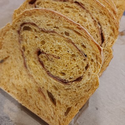 Pumpkin Loaf W/Cinnamon Sugar Swirl 
