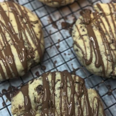 Cocoa Pebble Marshmallow Cookie
