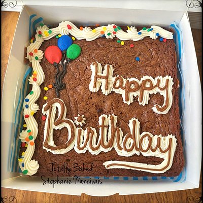 Custom Brownie Cake