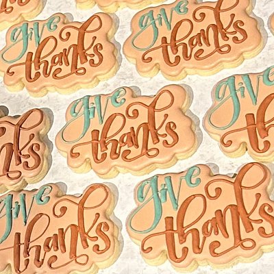 Thanksgiving Decorated Cookies