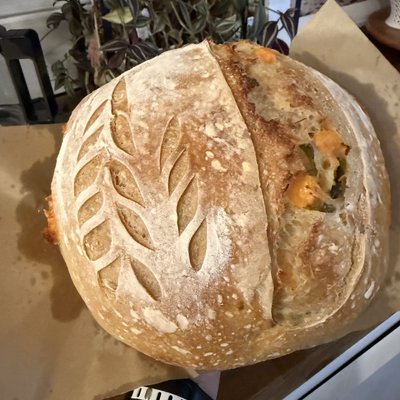 Cheddar Jalapeno Sourdough Bread