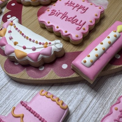 Dozen custom decorated Cookies Simple Design