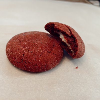 Red velvet with cream cheese cookies