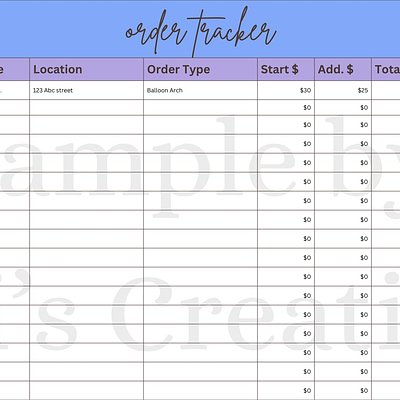 Order Tracker