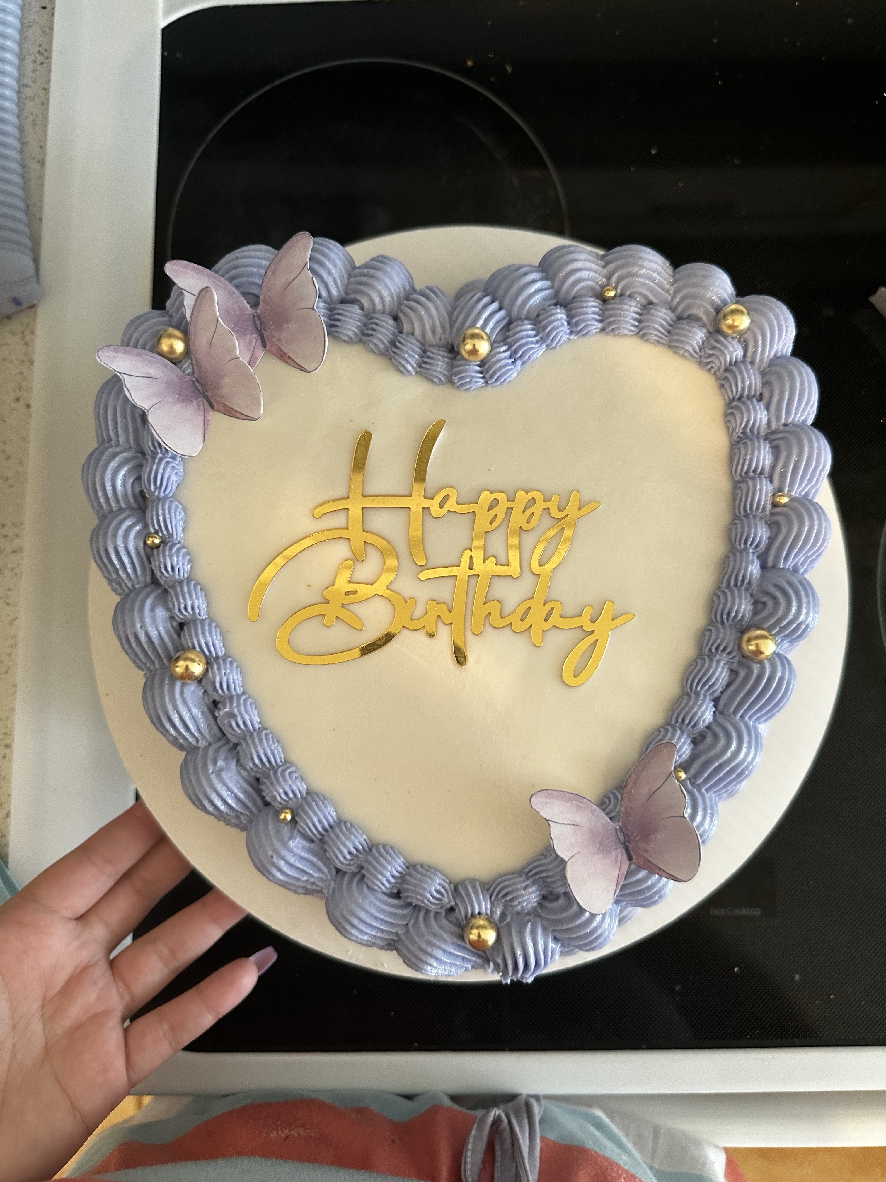 Vintage Heart Cake 4,6, Or 8 In