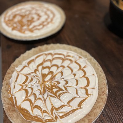 Sweet Potato Cheesecake Swirl Pie