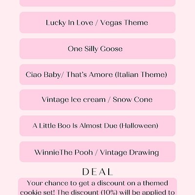 Cookie Bucket List