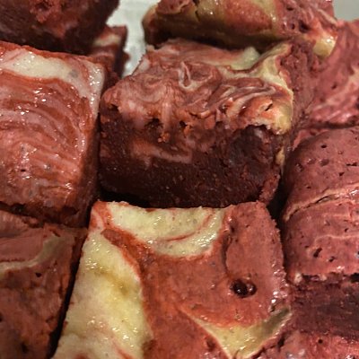 Red Velvet Cheesecake Swirl Brownies