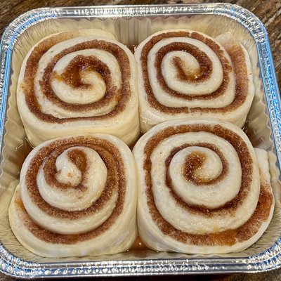 Super Soft Sourdough Cinnamon Rolls w/ Cream Cheese Frosting (4-Pack) 超软酸种肉桂卷