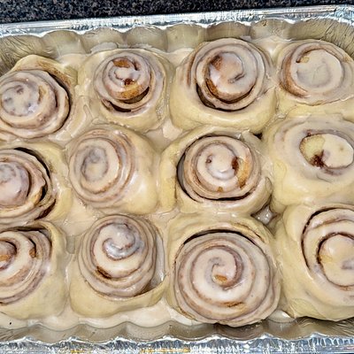 8x8 Sourdough Cinnamon Rolls 