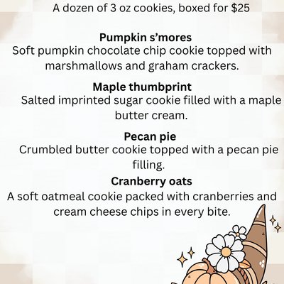 Thanksgiving Cookie Boxes