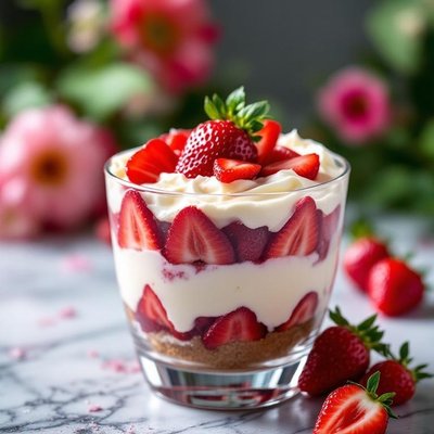 🍓Strawberry Cheesecake Trifle