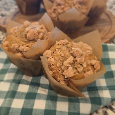 Banana Sourdough Muffin With Streusel Topping (4 Pack)