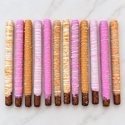 Dipped Pretzel Rods