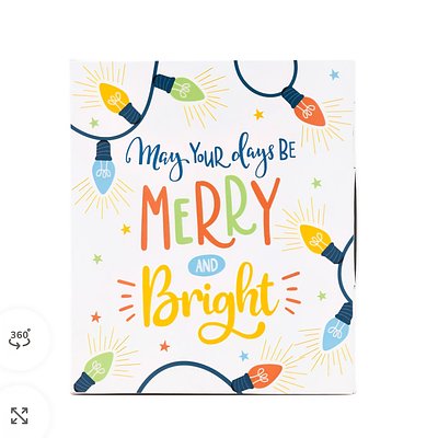 Merry And Bright Greeting Card