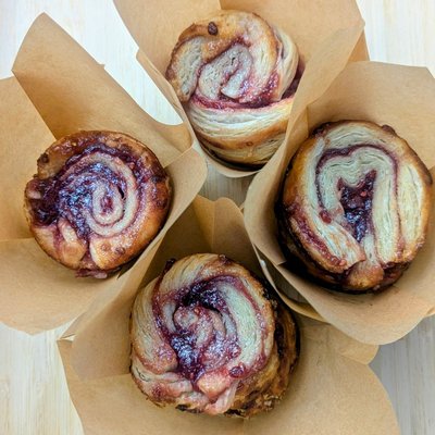 Raspberry Cruffins