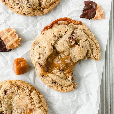 Carmel Sundae Cookies