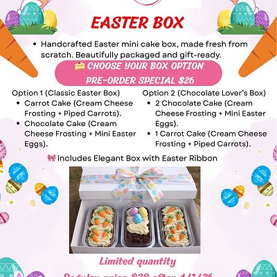Easter Mini Cake Box