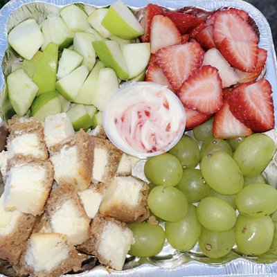 4 way divided cheesecake pan w/ dip 