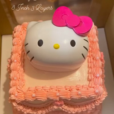 8x2 layers Square Cake 20-25 Servings 