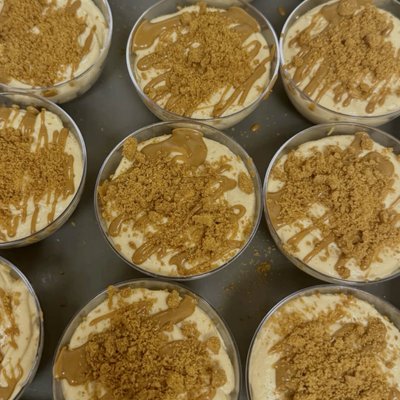 ☆ CoNa Cookie butter Cream Pudding 🥥🍌