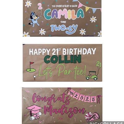 Custom Hand Painted Banner 