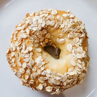 6 Jumbo "New York Style" Honey Oat Bagels