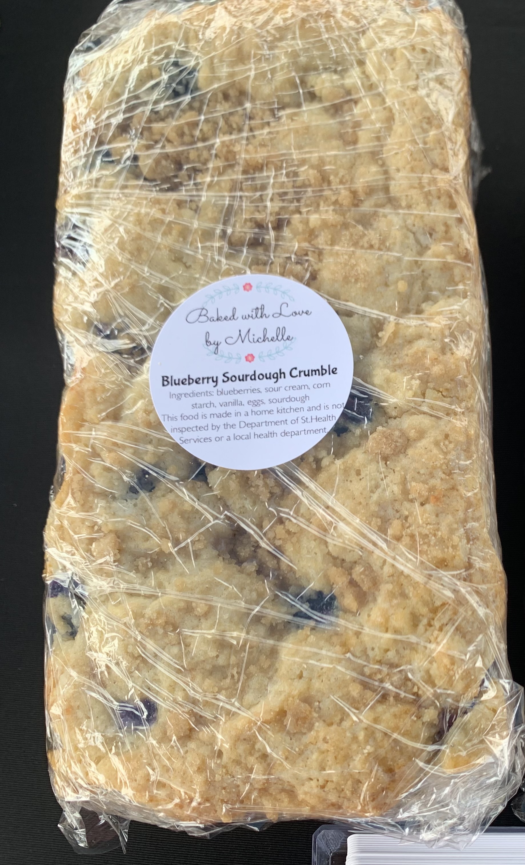 Blueberry Sourdough Crumble Loaf