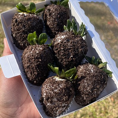 Crumble Covered Strawberries 