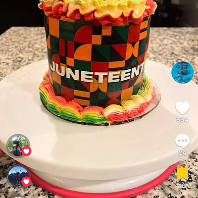 Custom 4 Inch  2 Layer Barrel Cake.