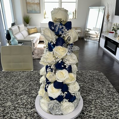 Strawberry Rose Tower