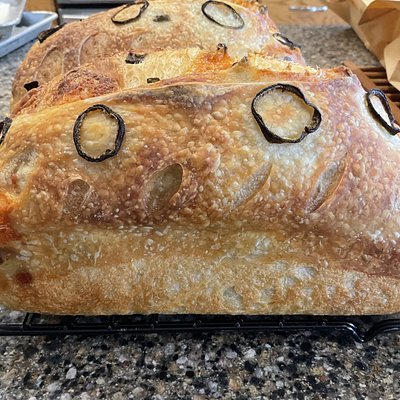Cheddar & Jalapeño Sourdough Loaf