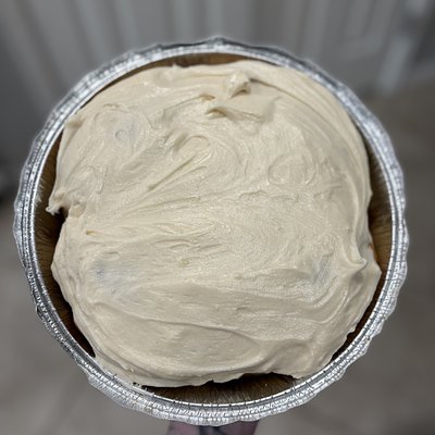 Pan Of 4 Cinnamon Rolls With Cream Cheese Frosting